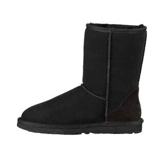 UGG Classic Short 5825 Boot Sheepskin Suede Black Size 7